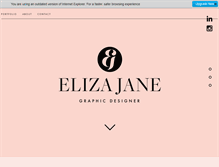 Tablet Screenshot of elizajanedesign.com